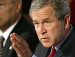 Bush weet plots waar Libanon ligt